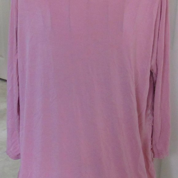 Pink Ruffled Lace Top - Picture 3 of 6